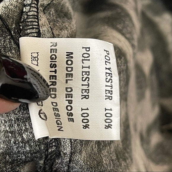 Elli WHITE animal‎ print trouser pant large - Picture 6 of 7